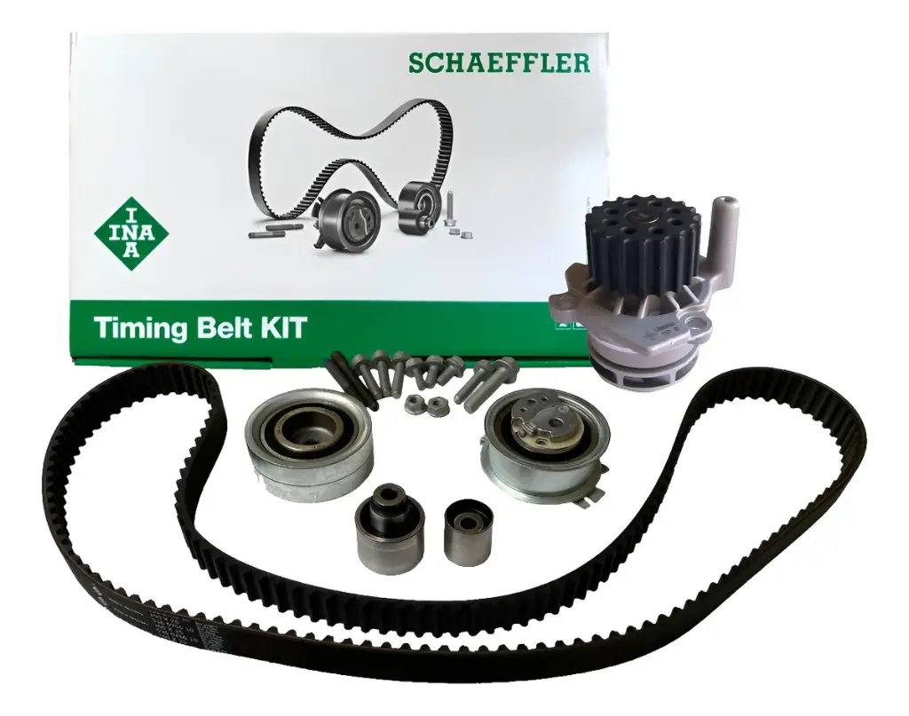 KIT DISTRIBUCION VOLKSWAGEN AMAROK 2.0 2010-2024 C/BOMBA DE AGUA INA ALEMANIA 160DIENTES