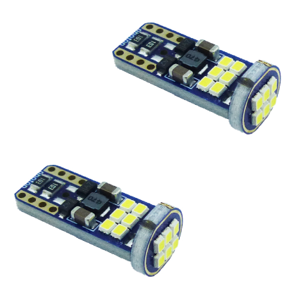 AMPOLLETA T-10 BLANCA 18 LED CAMBUS