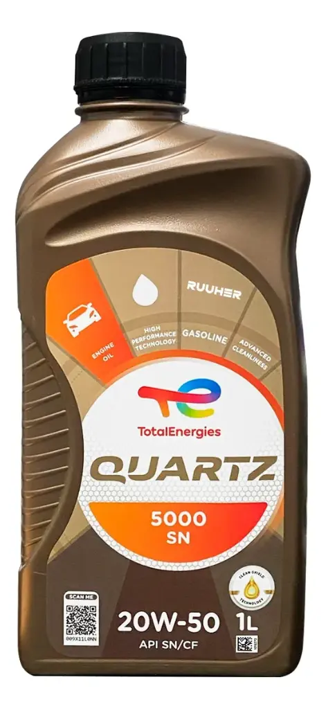 ACEITE TOTAL 20W50 API BENCINA-DIESEL 5000 1LT