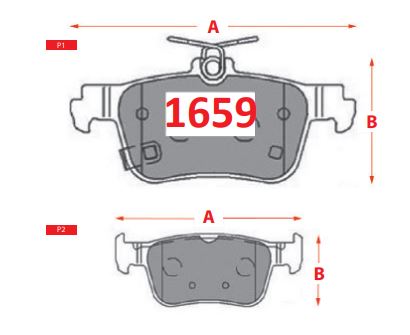 PASTILLA FRENO CHANGAN UNI-T 1.5 22 | CS55 1.5 24- NEW TRASERO GTC 123.1MM