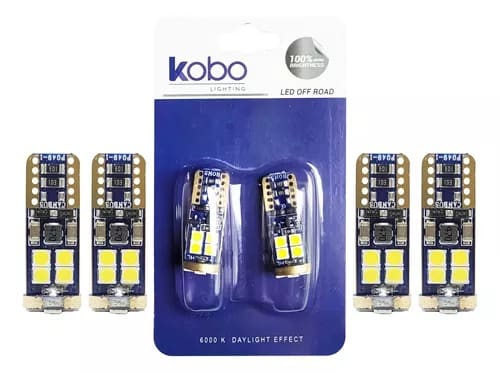 AMPOLLETA COLA PESCADO LED T10 CANBUS 12LED 12W BLANCO (PAR)