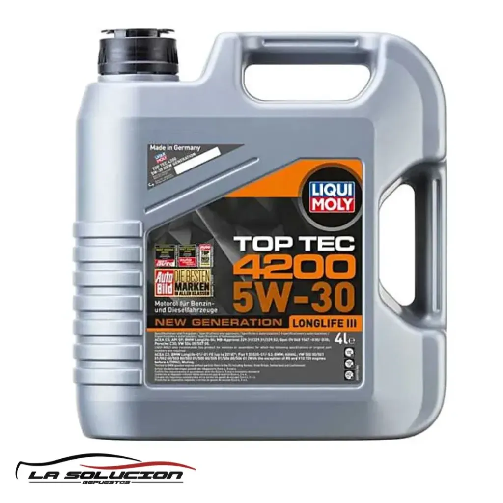 [24318] ACEITE LIQUI MOLY 5W30 4 LITROS TOP TEC 4200 NEW GENERATION DPF