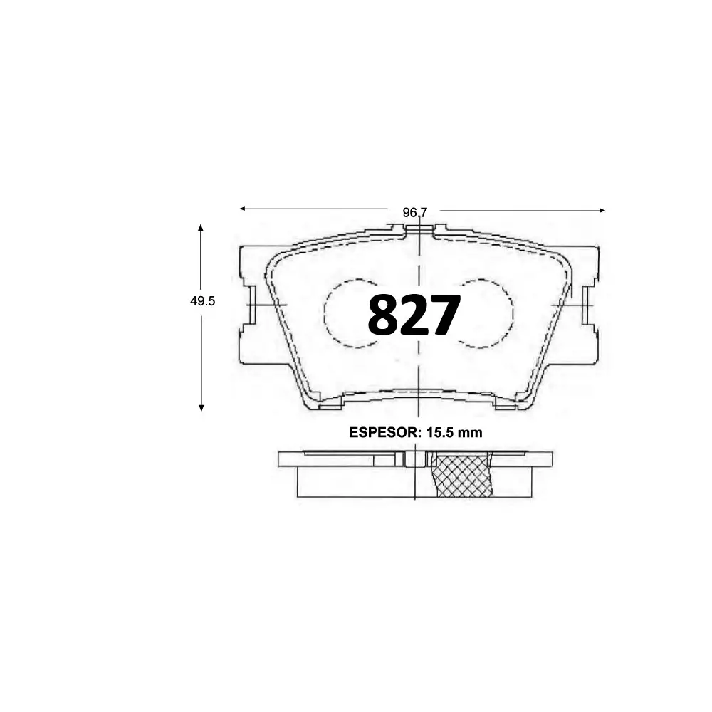 PASTILLA FRENO TOYOTA RAV4 06-18 96.7MM TRASERAS GTX GOLD CERAMIC