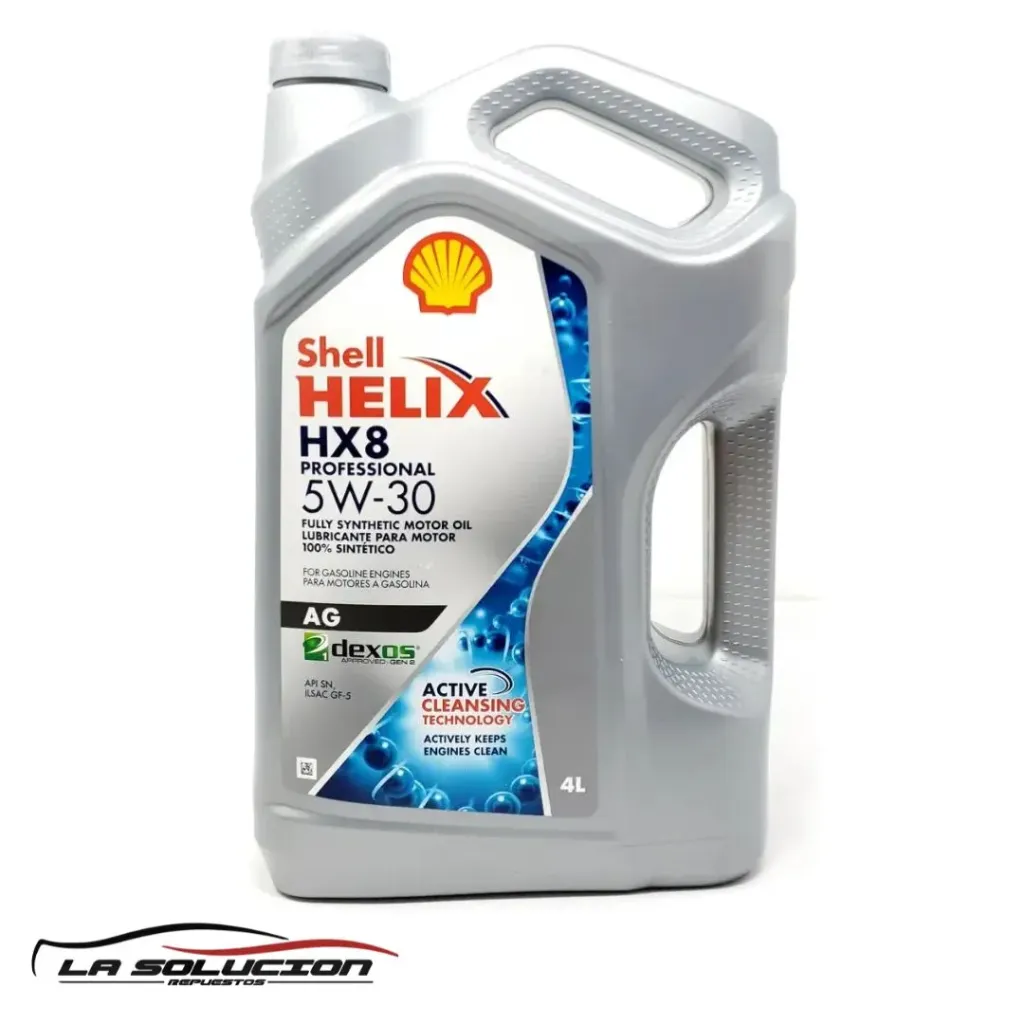 ACEITE SHELL 5W30 HX8 PRO AG BENCINA 4 LITROS
