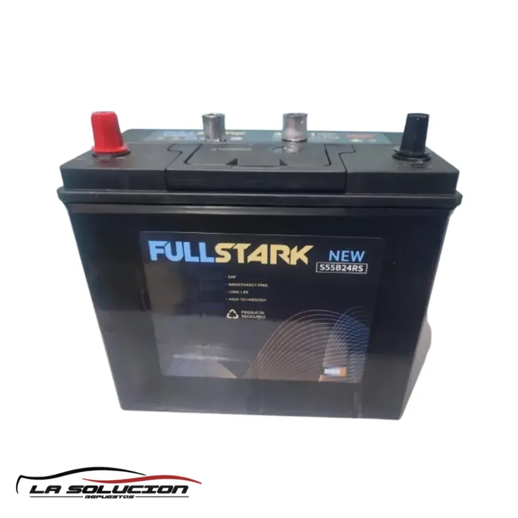 [25172] BATERIA 45 AMPERES FULLSTARK CCA 420 POSITIVO IZQUIERDO BI-BORNE (S55B24RS)