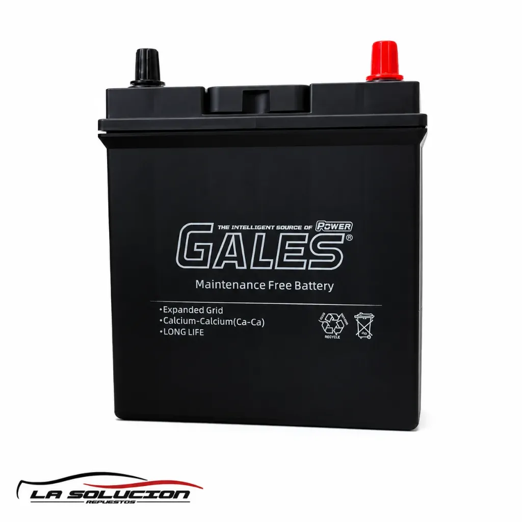 BATERIA 35 AMPERES GALES 340 CCA DERECHO S/PESTAÑA NS40ZL