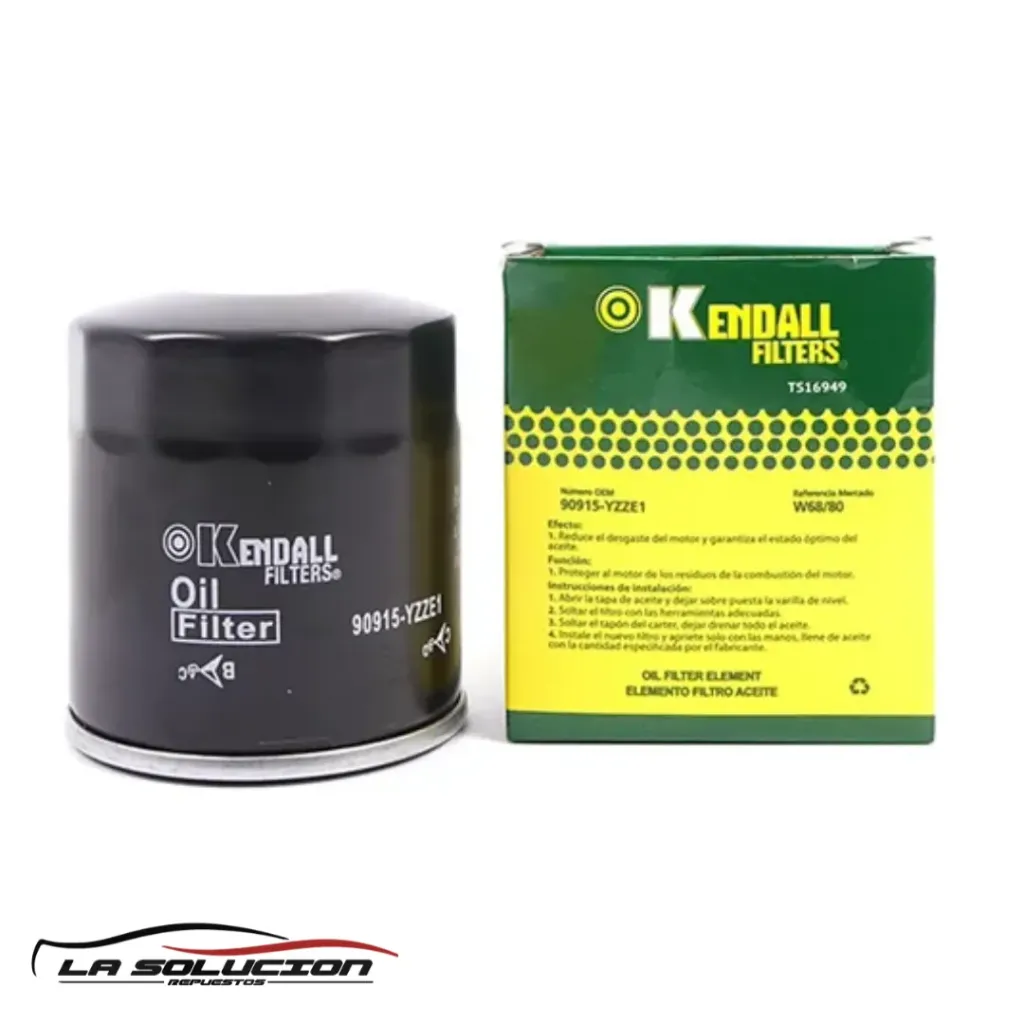 [268] FILTRO ACEITE TOYOTA TERCEL/COROLLA/YARIS W68/80 KENDALL PH-4967  (10293) (90915-YZZE1) UB9B4