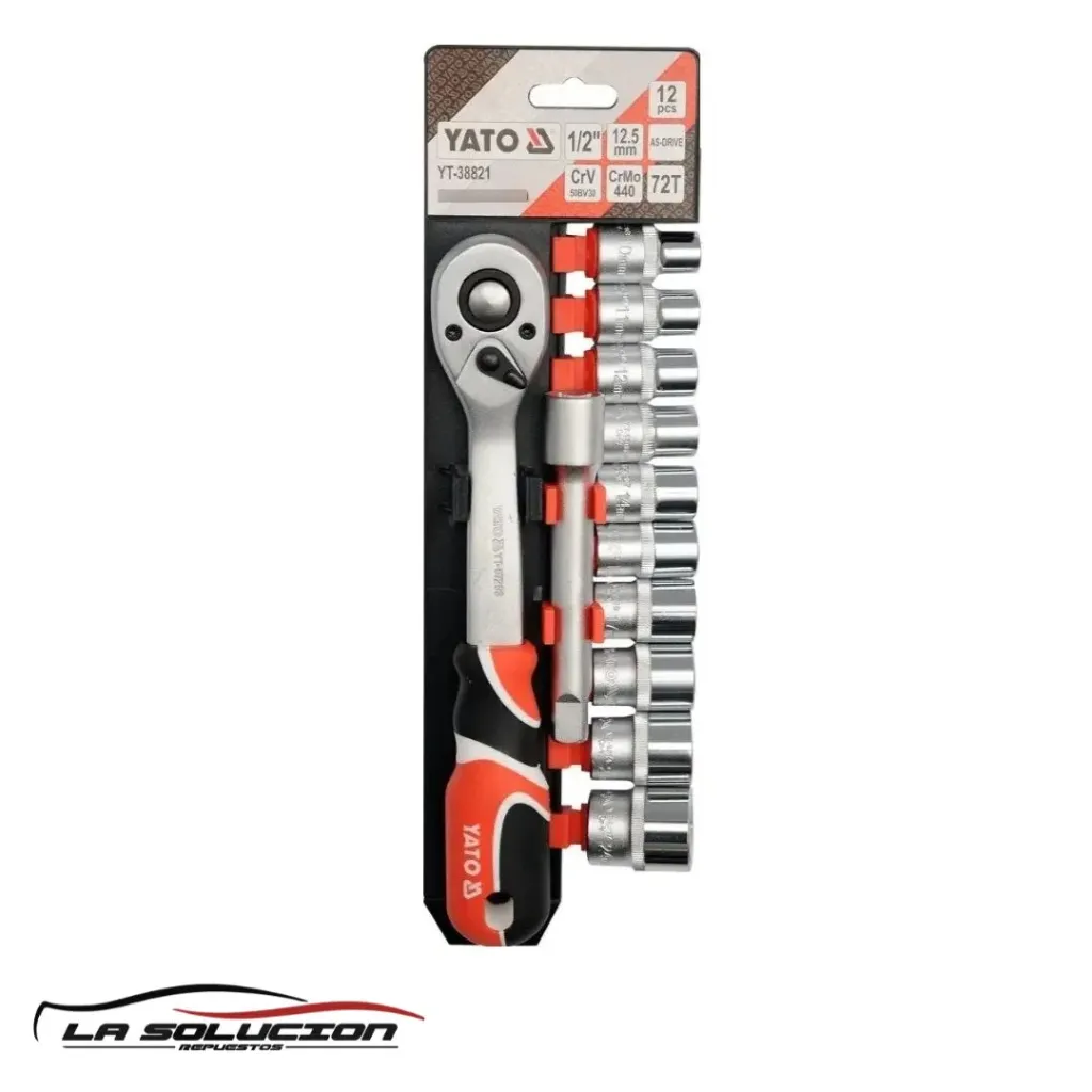 [889] SET DADOS 1/2 CON CHICHARRA YATO 12 PIEZAS