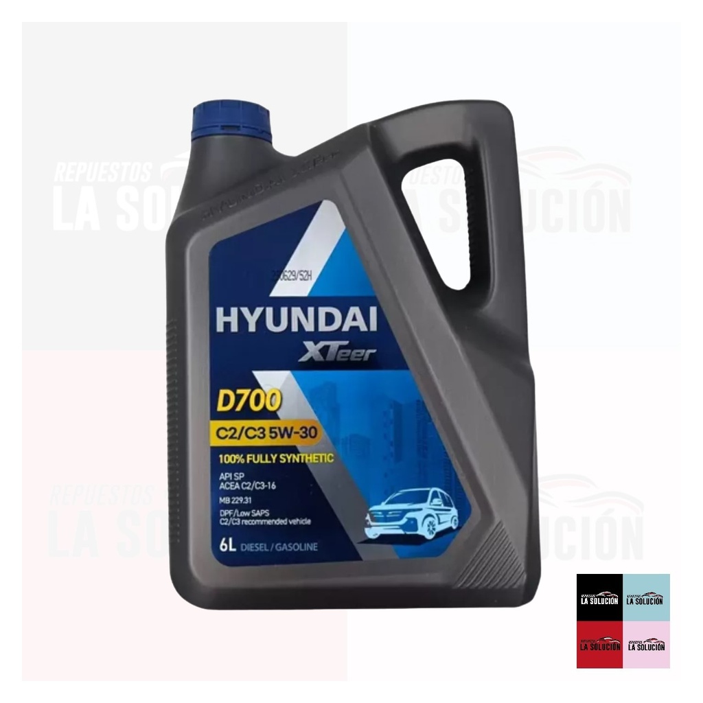 ACEITE HYUNDAI 5W30 6L DIESEL DPF UB00