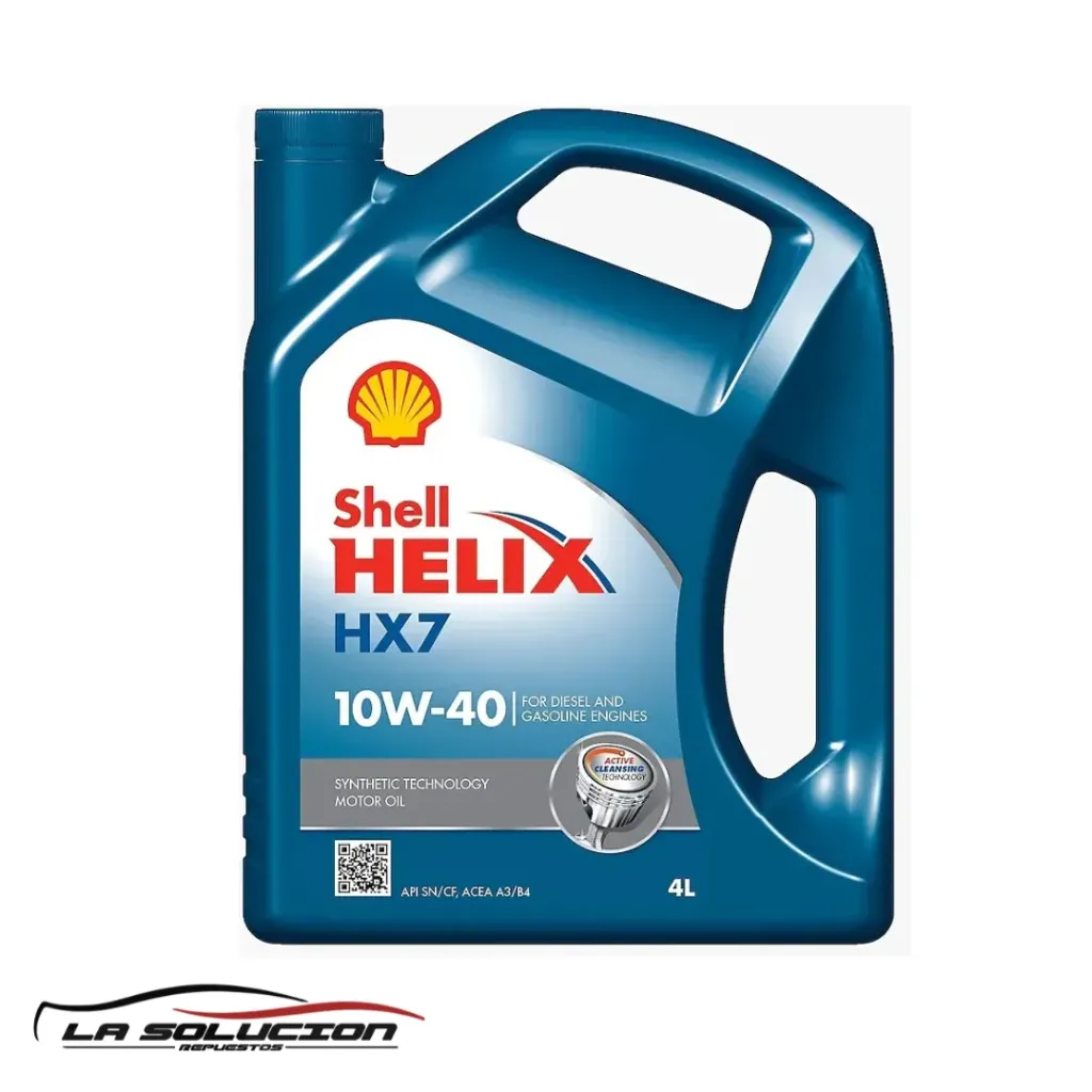 [1615] ACEITE SHELL 10W40 4L HELIX HX7 AZUL EUROPA DIESEL-GASOLINA
