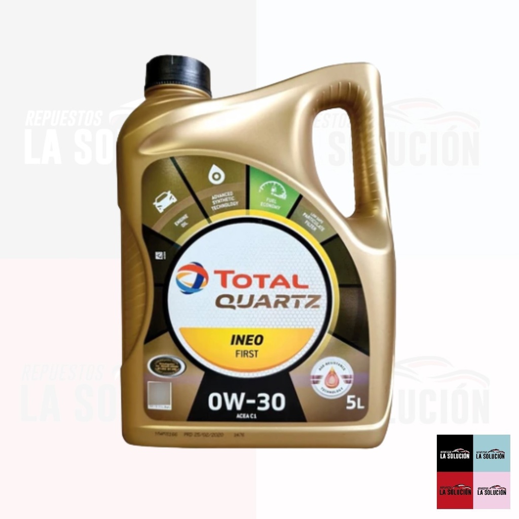 ACEITE TOTAL 0W30 5LT INEO FIRST DPF UB00