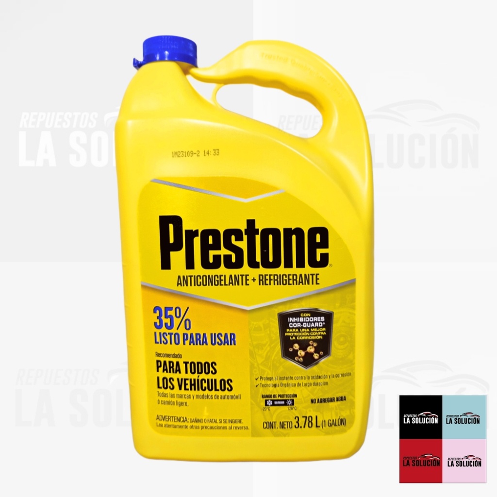 ANTICONGELANTE VERDE PRESTONE -20 GRADOS 35%
