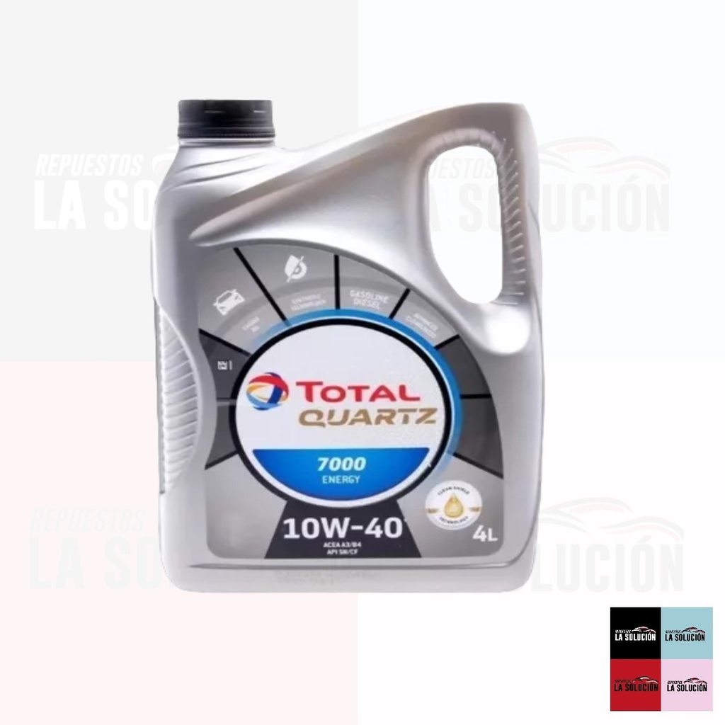 ACEITE TOTAL 10W40 4LT TOTAL QUARTZ UB00