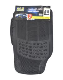 [3115] SET PISO GOMA 3 PIEZAS UNIVERSAL CAMELLO BRM