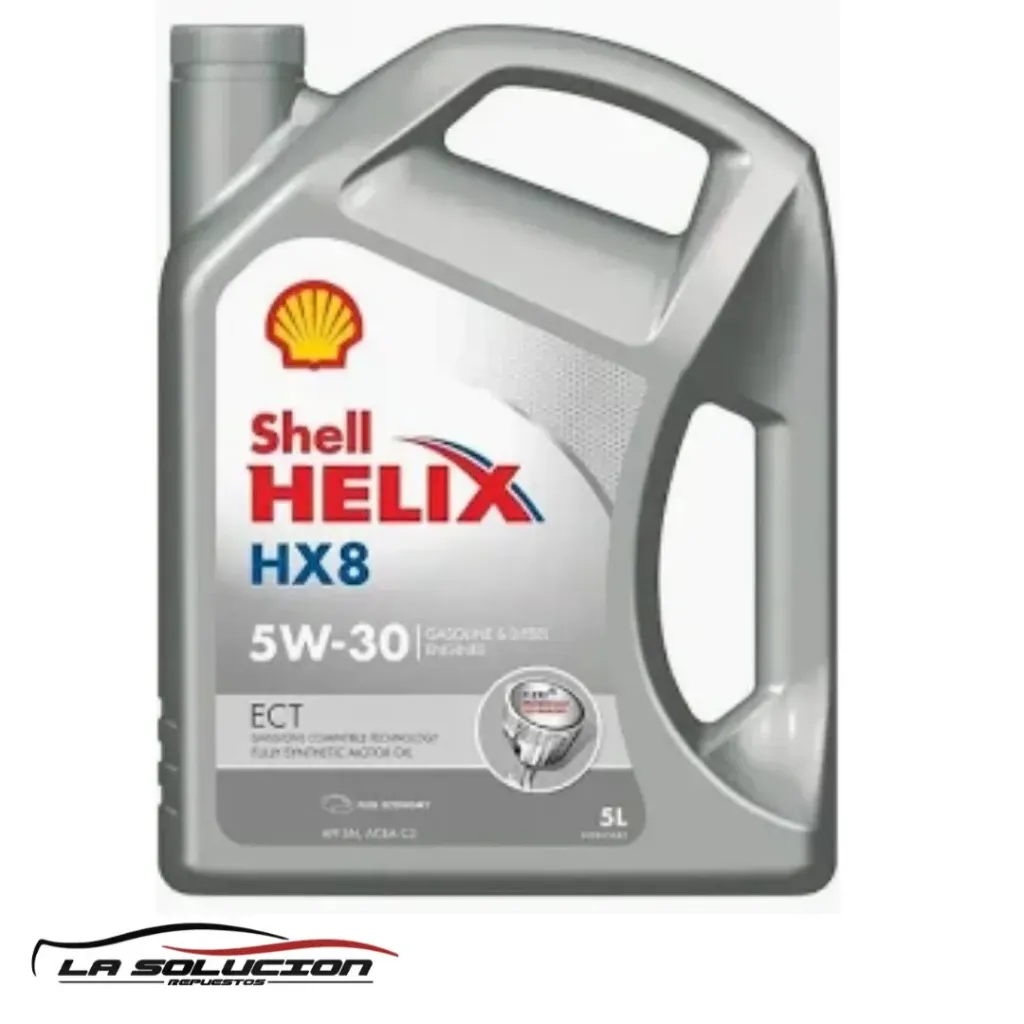 [3744] ACEITE SHELL 5W30 5LT HELIX HX8 ECT BENCINA-DIESEL DPF UB00