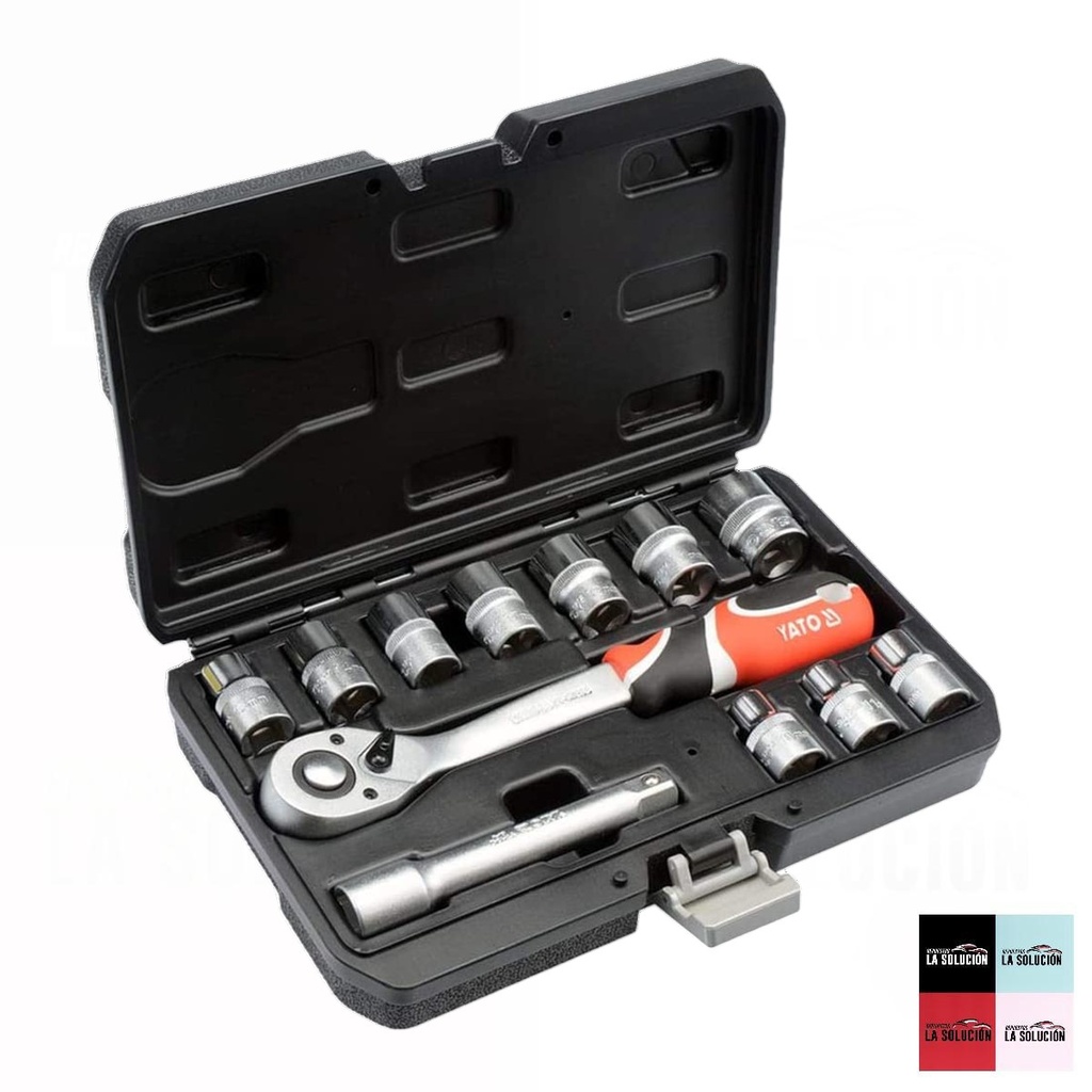 SET DADOS 1/2 (AS DRIVE) 12 PIEZAS YATO