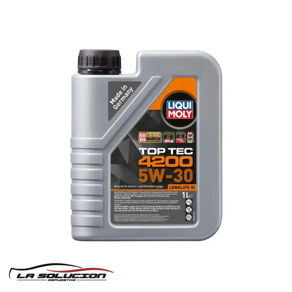 [4634] ACEITE LIQUI MOLY 5W30 1LT TOP TEC 4200 NEW GENERATION DPF UB00