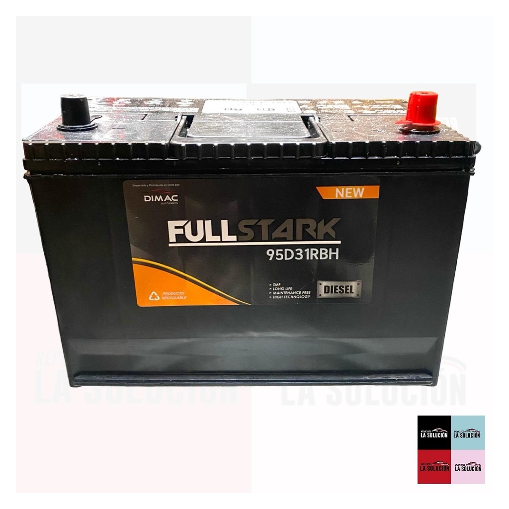 BATERIA 90 AMPERES FULLSTARK GOLD 710 CCA POSITIVO DERECHO