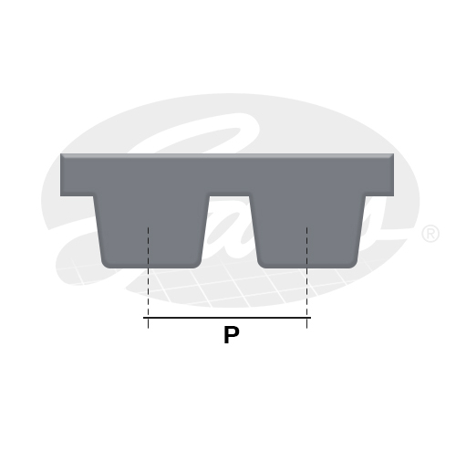 [7063] CORREA DISTRIBUCION FORD RANGER 2.3 93-98 (129*22*9.5) GATES UB16C3