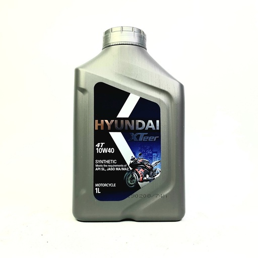 [8604] ACEITE HYUNDAI 10W40 SINTETICO MOTO 1LT UB00
