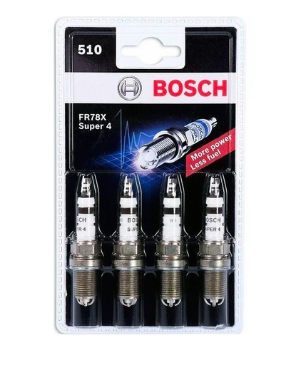 [10899] BUJIA SUPER 4 FR78X BOSCH 4 ELECTRODOS (JUEGO) UB 31G1