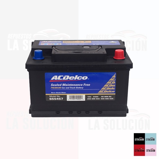 [10904] BATERIA 55 AMPERES ACDELCO 500CCA POSITIVO DERECHO (S55457) UB00