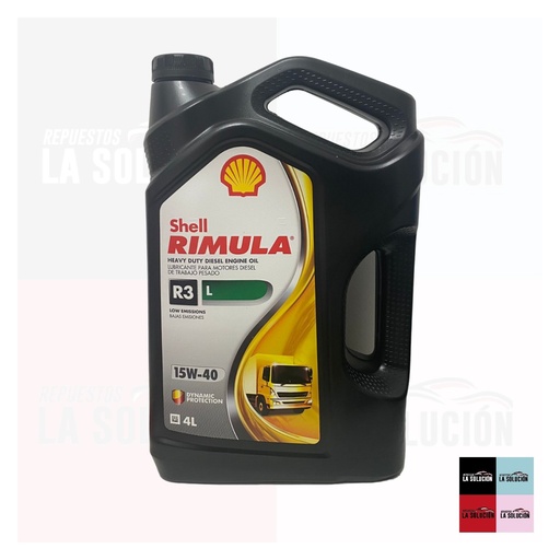 [11684] ACEITE SHELL 15W40 4LT RIMULA R3 L DIESEL DPF CJ4 UB00