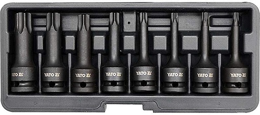 [13312] JUEGO PROFESIONAL DE DADO DE IMPACTO TORX 8 PIEZAS YATO