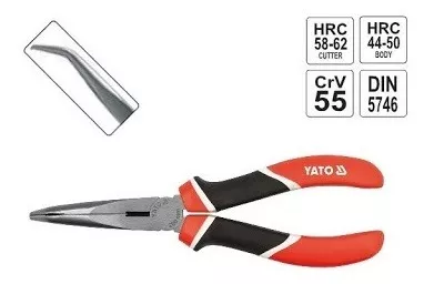 [13589] ALICATE PUNTA CURVA 6 PULG 160MM YATO