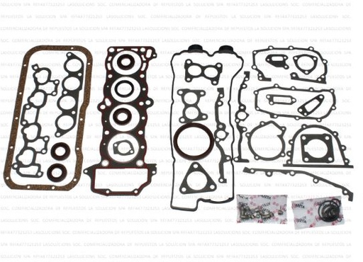 [13625] JUEGO EMPAQUETADURA MOTOR NISSAN V16 1.6 98-11 B13X/SENTRA II 1.6 98-02 B14X GA16DNE TW UB22ARRIBA