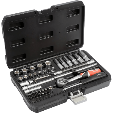 [13847] SET DADOS 1/4 PULG 42 PCS YATO