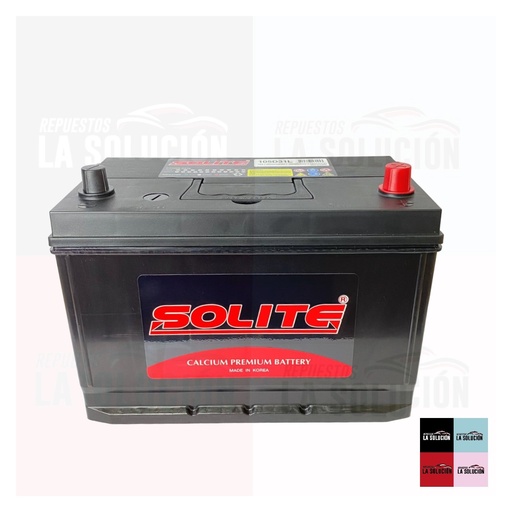 [17700] BATERIA 90 AMPERES SOLITE 750 CCA POSITIVO DERECHO