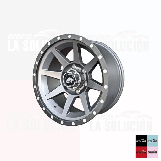 [18093] LLANTAS ARO 17X9 6X139.7 ET0 CB 110.5 GRIS MATE MAMMOOTH WHEELS