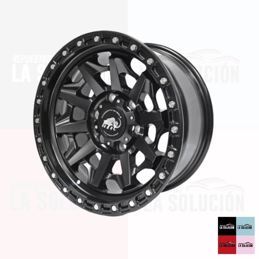 [18094] LLANTAS ARO 17X8.5 6X139.7 ET0 CB110.5 NEGRO MATE MAMMOOTH WHEELS