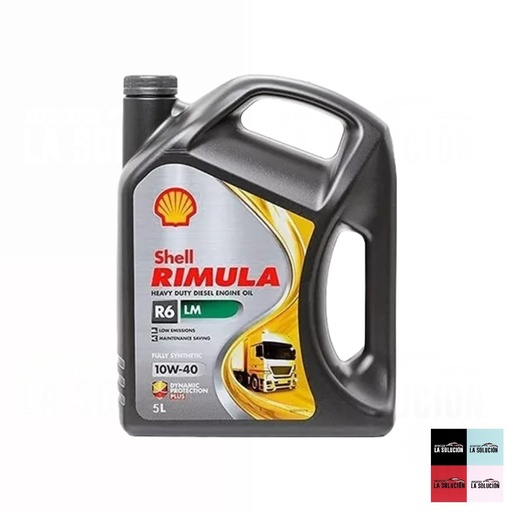 [18600] ACEITE SHELL 10W40 RIMULA R6 LM DIESEL 5LT DPF UB00