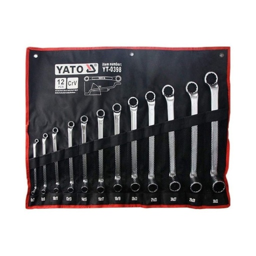 [18807] SET LLAVES CORONA 6-32MM CURVA 12 PIEZAS YATO