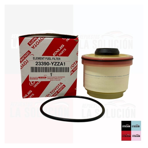 [19325] FILTRO PETROLEO TOYOTA HILUX DIESEL 05-15 (ELEMENTO) FIAT FULLBACK PU835X OR JP 