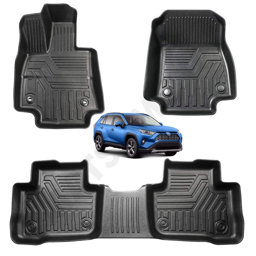 [19406] SET PISOS CALCE PERFECTO TIPO BANDEJA TOYOTA RAV4 19-21