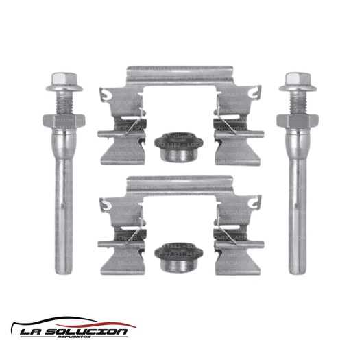 [20035] JUEGO ACCESORIOS CALIPER FORD RANGER 12-21/BT50 12> 8PCS MX UB00