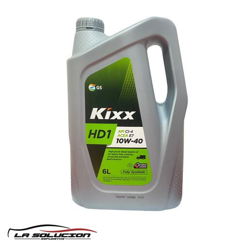 [20266] ACEITE KIXX 10W40 HD1 BENCINA Y DIESEL API CI-4/SL ACEA E7-12 6 LITROS