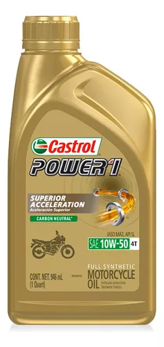 [20572] ACEITE CASTROL 10W50 POWER 1 946ML (MOTO)