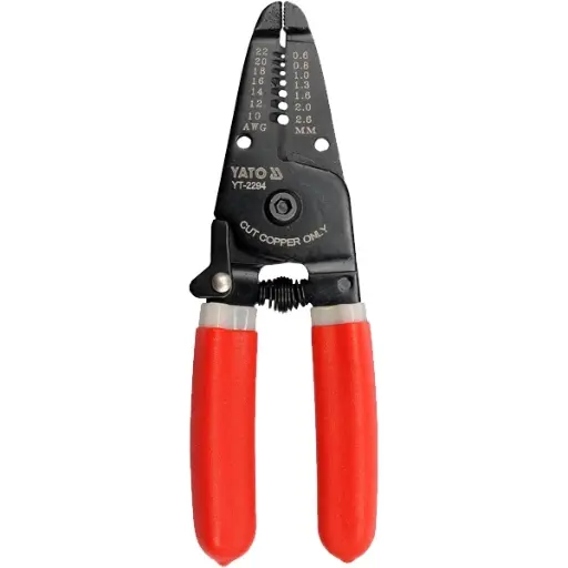 [21693] ALICATE PELACABLE 0.8 A 2.6MM YATO 