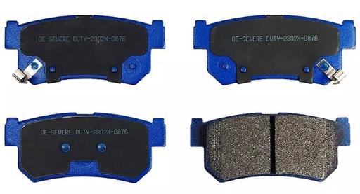 [21868] PASTILLA FRENO SSANGYONG ACTYON 2.0-2.3 06-11/REXTON 2.7-3.2 02-07 TRASERAS 98.6MM ITAL-BRAKE GTX