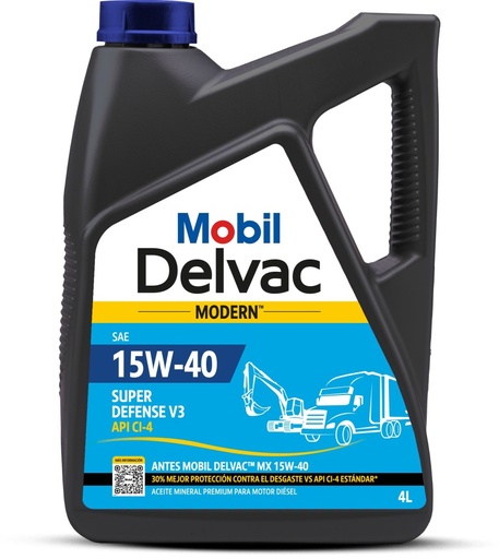 [22328] ACEITE MOBIL 15W40 DELVAC DIESEL 4LT