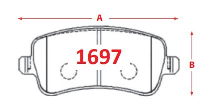 [23122] PASTILLA FRENO TIGGO 8 PRO 23>/BAIC BJ40 PLUS 2.0 23> 120MM TRASERA GTX 