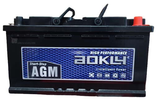 [23264] BATERIA 95 AMPERES AOKLY CCA 850 POSITIVO DERECHO CON PESTAÑA AGM
