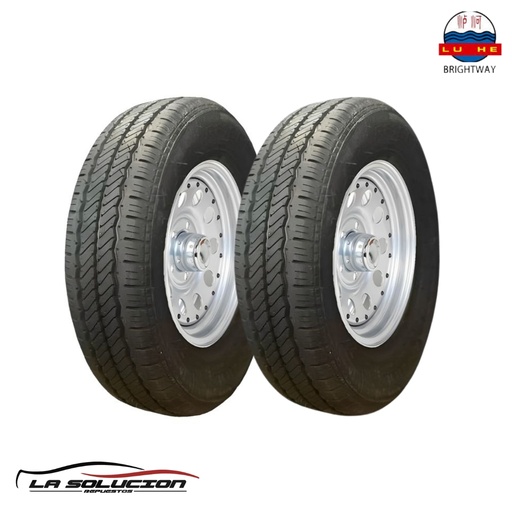 [PAR4875] PAR DE NEUMATICOS 155/65 R13 BRIGHTWAY H/T TL BLK CHN