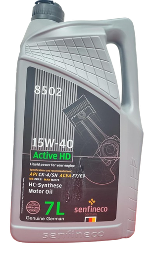[23599] ACEITE SENFINECO 15W40 7 LITROS BENCINA-DIESEL DPF API CK-4/SN  ACEA E7/E9 DPF (8502) 
