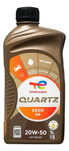 [24102] ACEITE TOTAL 20W50 API BENCINA-DIESEL 5000 1LT