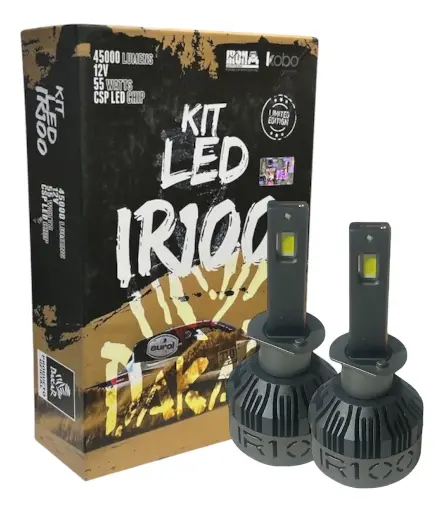 [24163] KIT LED H-1 IR100 45000 LUMENES IRON